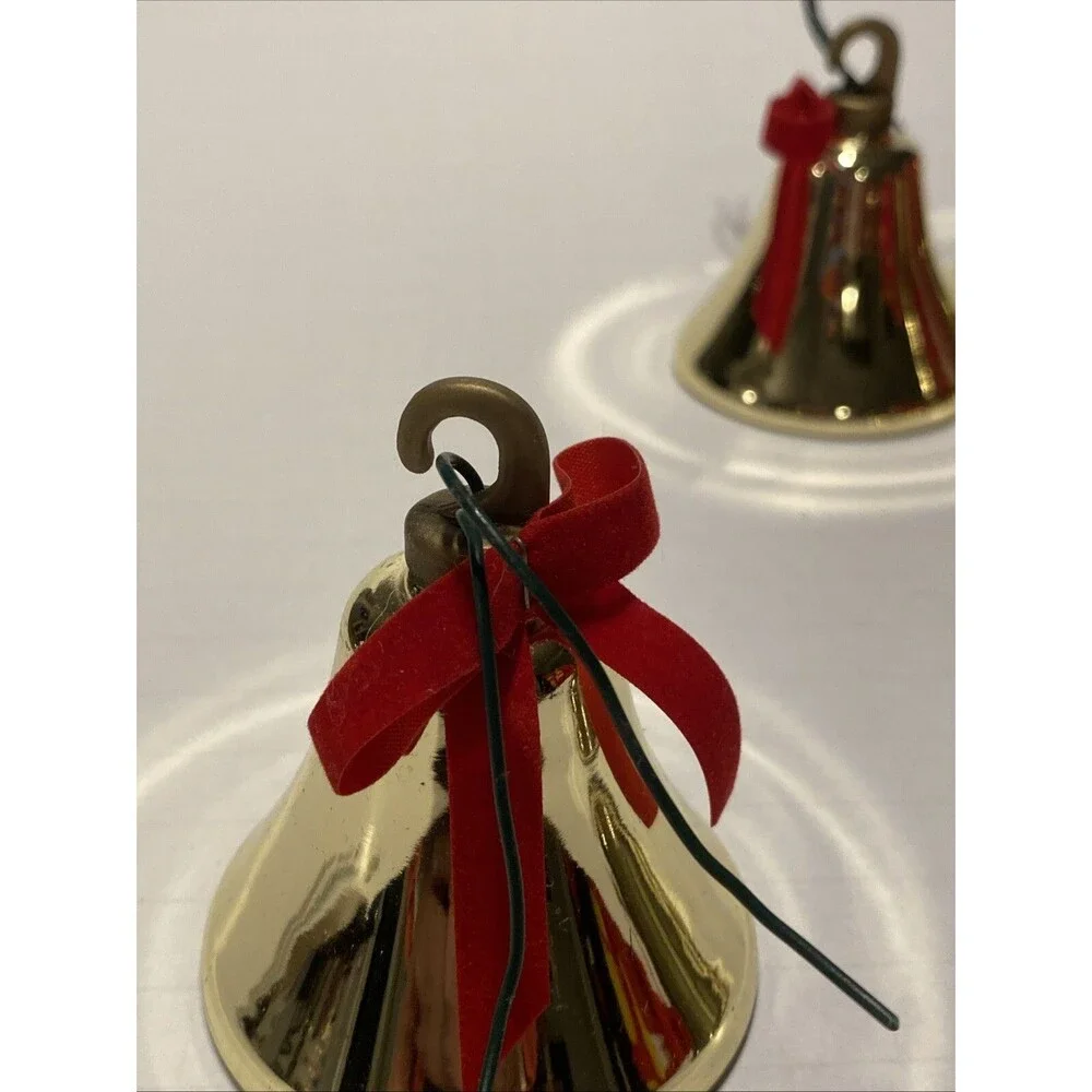 10 Brass Christmas Bells For String Light Repair Crafting Ornament Holiday 2